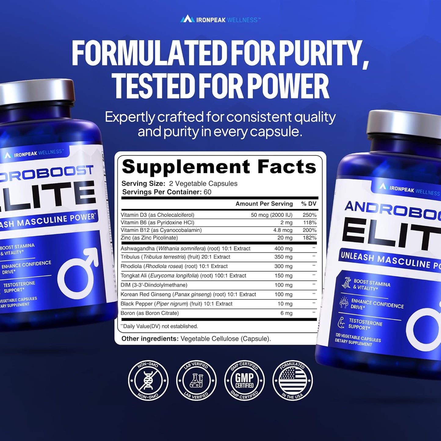 Premium Natural Testosterone Support & Energy